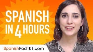 Image of course Learn Spanish in 4 Hours - ALL the Spanish Basics You Need